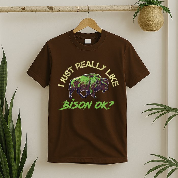I Just Really Like Bison OK? T-Shirt