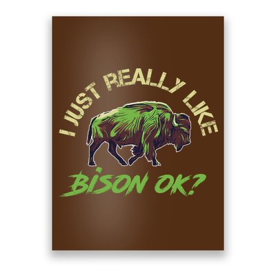 I Just Really Like Bison OK? Poster