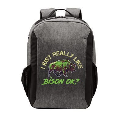 I Just Really Like Bison OK? Vector Backpack