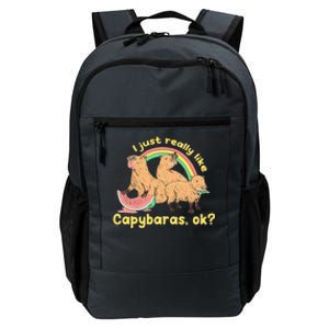 I Just Really Like Capybaras Ok Capybara Lover Funny Daily Commute Backpack