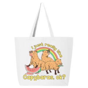 I Just Really Like Capybaras Ok Capybara Lover Funny 25L Jumbo Tote