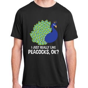 I Just Really Like Peacocks Ok Cute Peacock Costume Adult ChromaSoft Performance T-Shirt