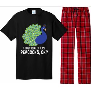 I Just Really Like Peacocks Ok Cute Peacock Costume Pajama Set