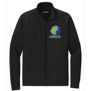 I Just Really Like Peacocks Ok Cute Peacock Costume Stretch Full-Zip Cadet Jacket