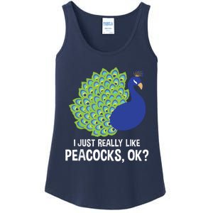 I Just Really Like Peacocks Ok Cute Peacock Costume Ladies Essential Tank