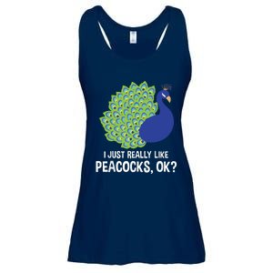 I Just Really Like Peacocks Ok Cute Peacock Costume Ladies Essential Flowy Tank