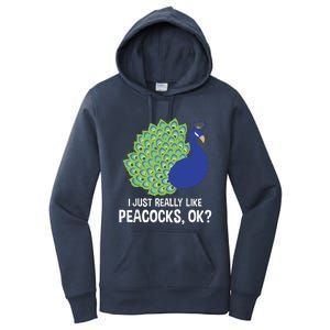 I Just Really Like Peacocks Ok Cute Peacock Costume Women's Pullover Hoodie