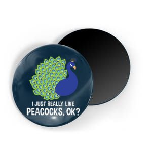 I Just Really Like Peacocks Ok Cute Peacock Costume Magnet