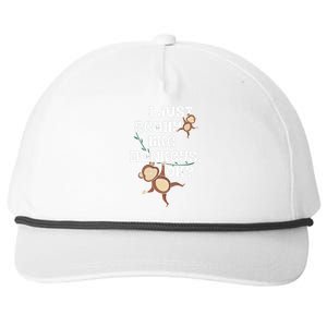 I Just Really Like Monkeys OK Funny Monkey Snapback Five-Panel Rope Hat