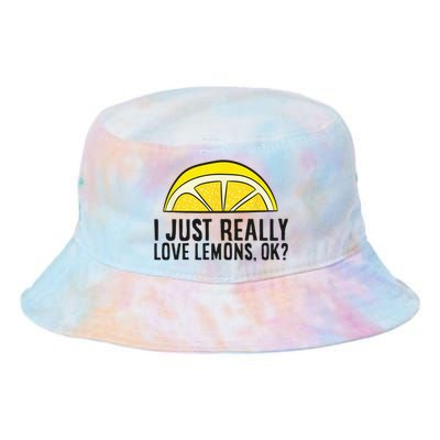 I Just Really Love Lemons Ok Cute Lemon Tie Dye Newport Bucket Hat