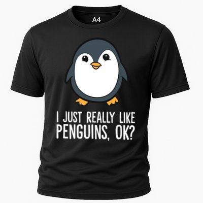 I Just Really Like Penguins Meaningful Gift Performance Shirt