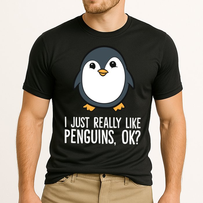 I Just Really Like Penguins Meaningful Gift Cooling Performance Crew T-Shirt