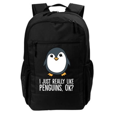 I Just Really Like Penguins Meaningful Gift Backpack