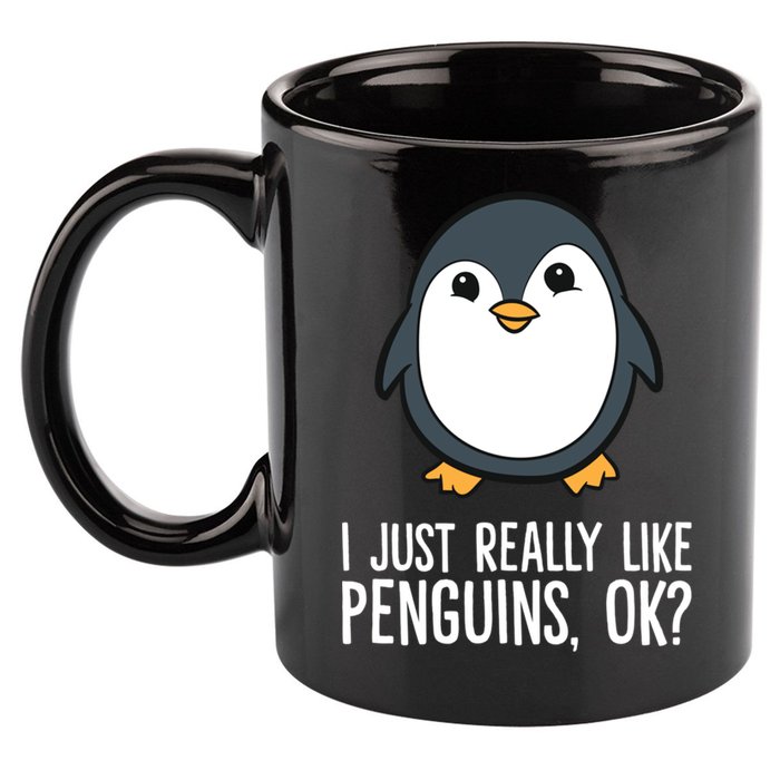 I Just Really Like Penguins Meaningful Gift 11oz C Handle Ceramic Mug