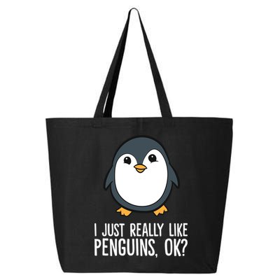 I Just Really Like Penguins Meaningful Gift 25L Jumbo Tote
