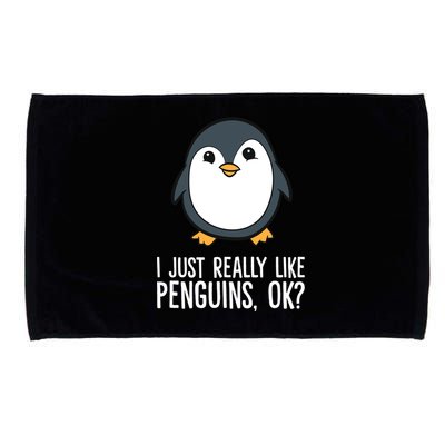 I Just Really Like Penguins Meaningful Gift Microfiber Hand Towel