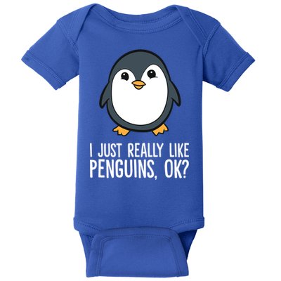 I Just Really Like Penguins Meaningful Gift Baby Bodysuit