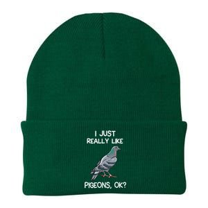 I Just Really Like Pigeons Ok Owner Lover Gift Pigeon Knit Cap Winter Beanie