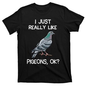 I Just Really Like Pigeons Ok Owner Lover Gift Pigeon T-Shirt