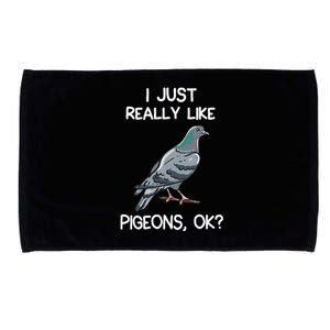 I Just Really Like Pigeons Ok Owner Lover Gift Pigeon Microfiber Hand Towel