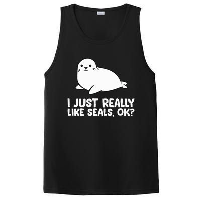 I Just Really Like Seals Okay Love Seals PosiCharge Competitor Tank