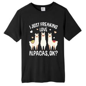 I Just Really Like Alpacas  Alpaca Llama Tall Fusion ChromaSoft Performance T-Shirt