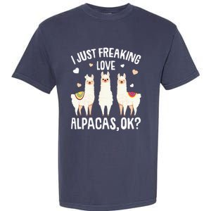 I Just Really Like Alpacas  Alpaca Llama Garment-Dyed Heavyweight T-Shirt