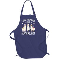 I Just Really Like Alpacas  Alpaca Llama Full-Length Apron With Pockets