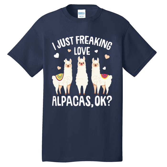 I Just Really Like Alpacas  Alpaca Llama Tall T-Shirt