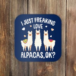 I Just Really Like Alpacas  Alpaca Llama Coaster