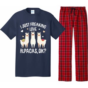 I Just Really Like Alpacas  Alpaca Llama Pajama Set