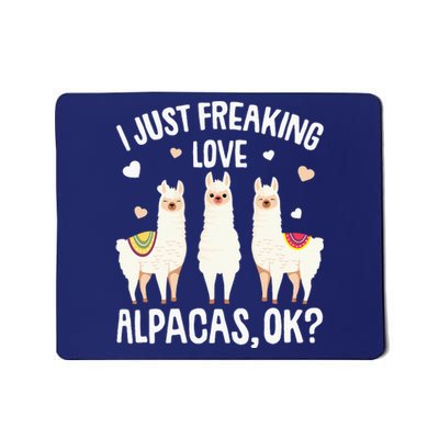 I Just Really Like Alpacas  Alpaca Llama Mousepad