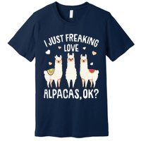 I Just Really Like Alpacas  Alpaca Llama Premium T-Shirt