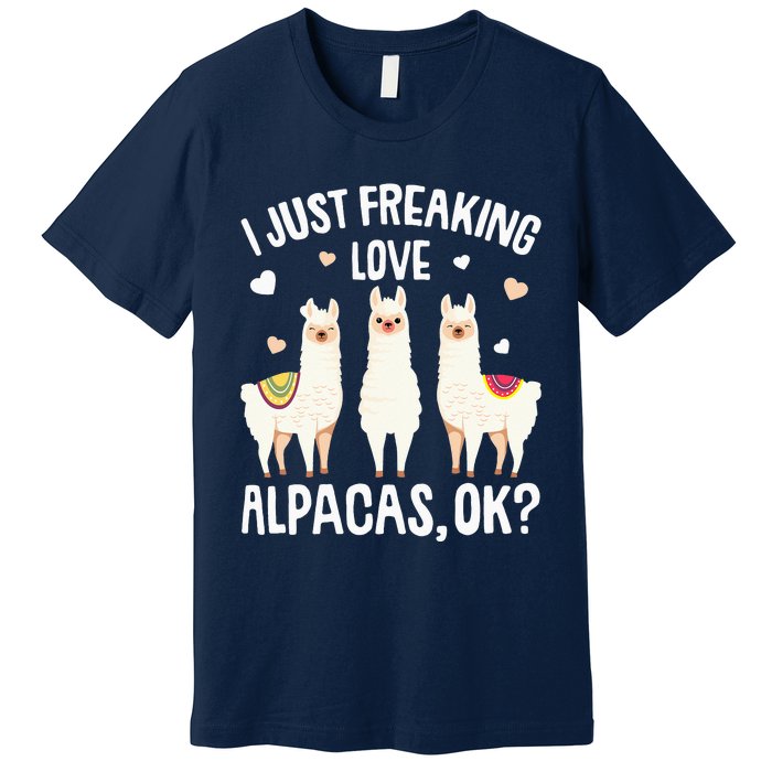 I Just Really Like Alpacas  Alpaca Llama Premium T-Shirt