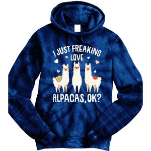 I Just Really Like Alpacas  Alpaca Llama Tie Dye Hoodie