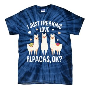 I Just Really Like Alpacas  Alpaca Llama Tie-Dye T-Shirt