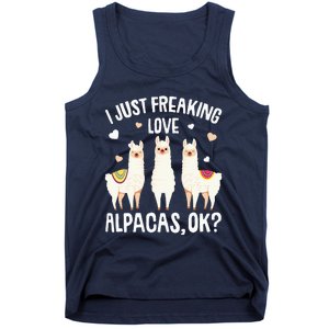 I Just Really Like Alpacas  Alpaca Llama Tank Top