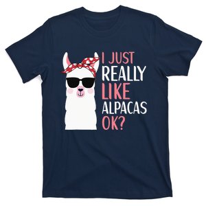 I Just Really Like Alpacas LLama Apparel T-Shirt