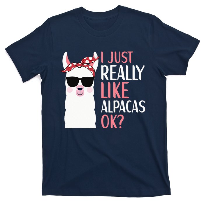 I Just Really Like Alpacas LLama Apparel T-Shirt