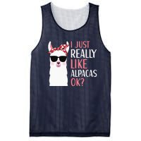 I Just Really Like Alpacas LLama Apparel Mesh Reversible Basketball Jersey Tank