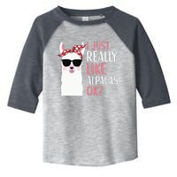 I Just Really Like Alpacas LLama Apparel Toddler Fine Jersey T-Shirt