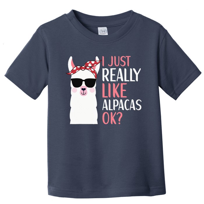 I Just Really Like Alpacas LLama Apparel Toddler T-Shirt