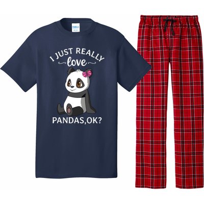 I Just Really Love Pandas Ok Panda Pajama Set