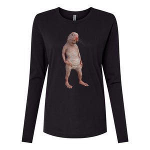 I Just Really Like Naked Moles Ok Funny Naked Mole Rat Womens Cotton Relaxed Long Sleeve T-Shirt