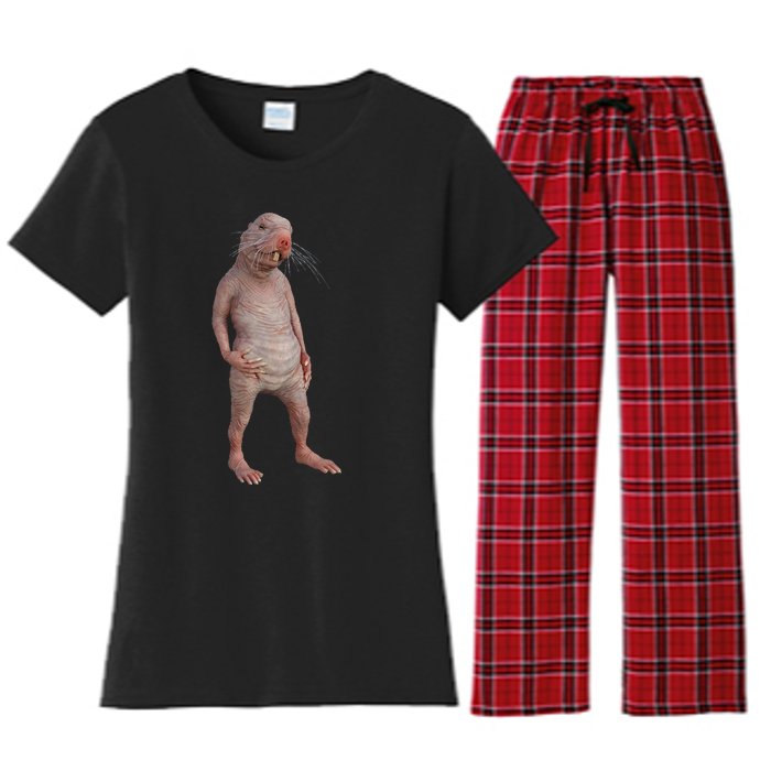 I Just Really Like Naked Moles Ok Funny Naked Mole Rat Women's Flannel Pajama Set