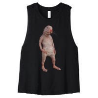 I Just Really Like Naked Moles Ok Funny Naked Mole Rat Women's Racerback Cropped Tank