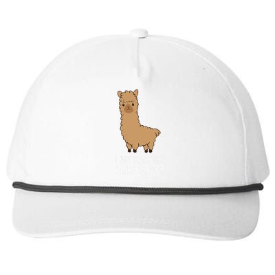 I Just Really Like Alpacas, OK Llama Alpaca Snapback Five-Panel Rope Hat