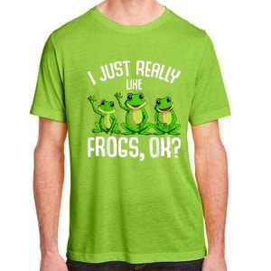 I Just Really Like Frogs Adult ChromaSoft Performance T-Shirt