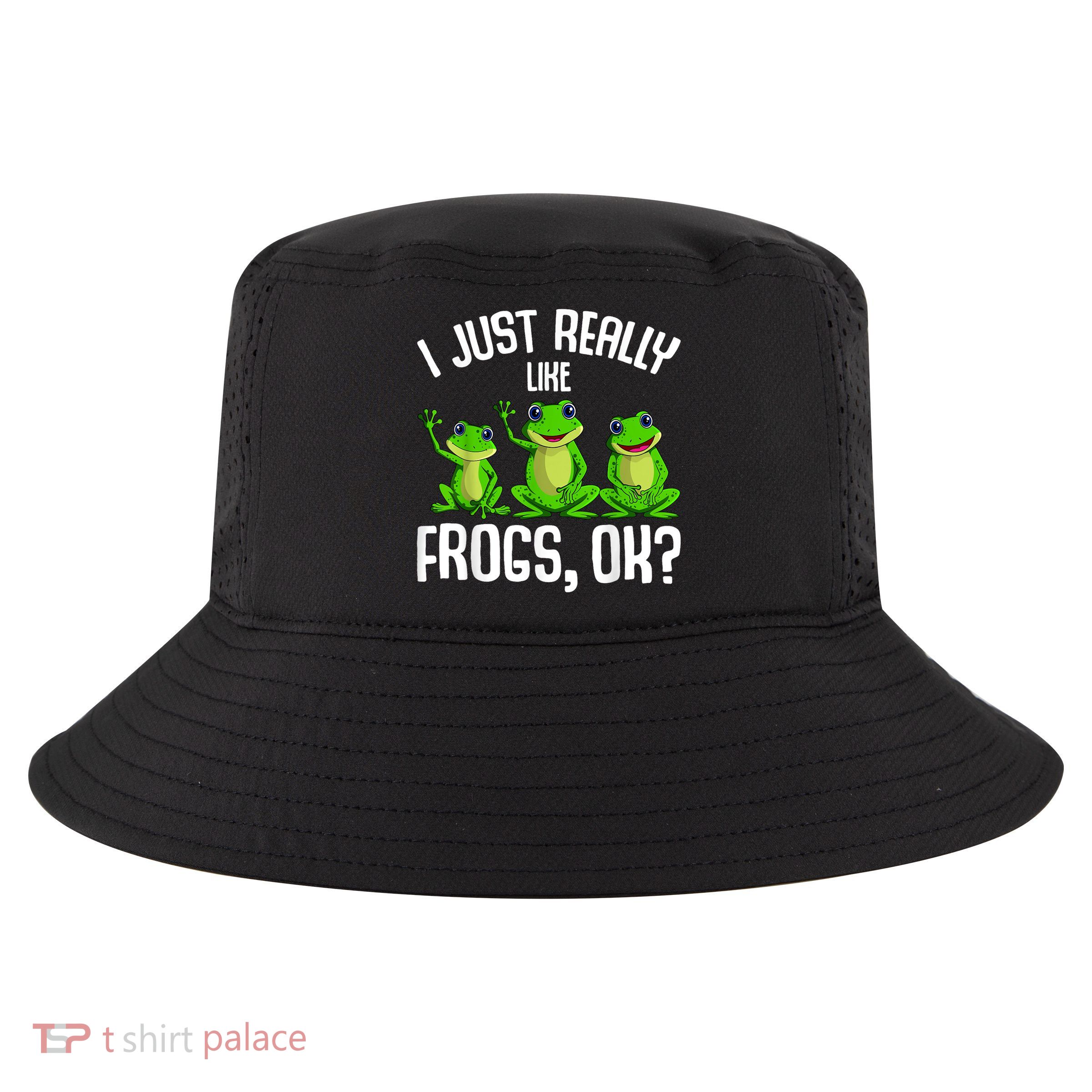 I Just Really Like Frogs Cool Comfort Performance Bucket Hat