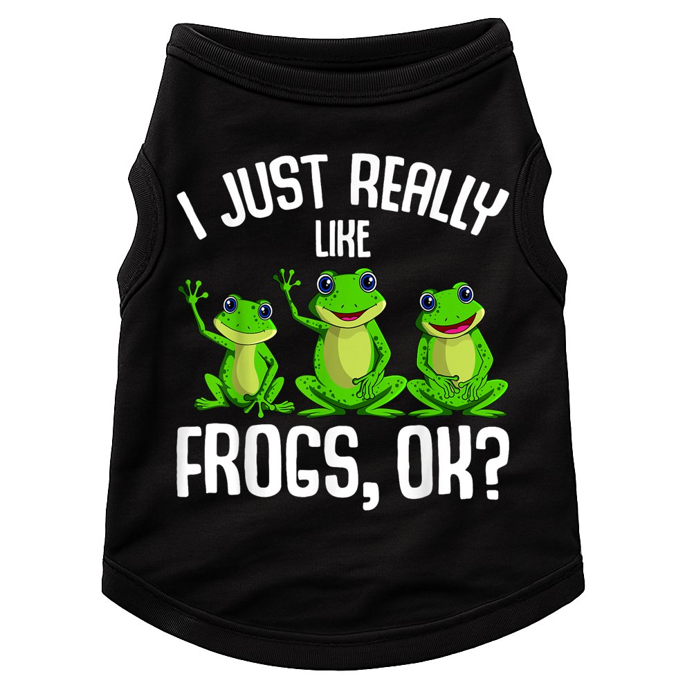 I Just Really Like Frogs Doggie Tank